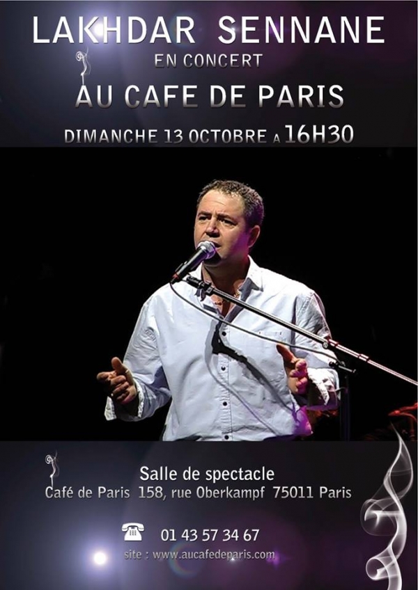 Lakhdar Sennane en concert au Café de Paris