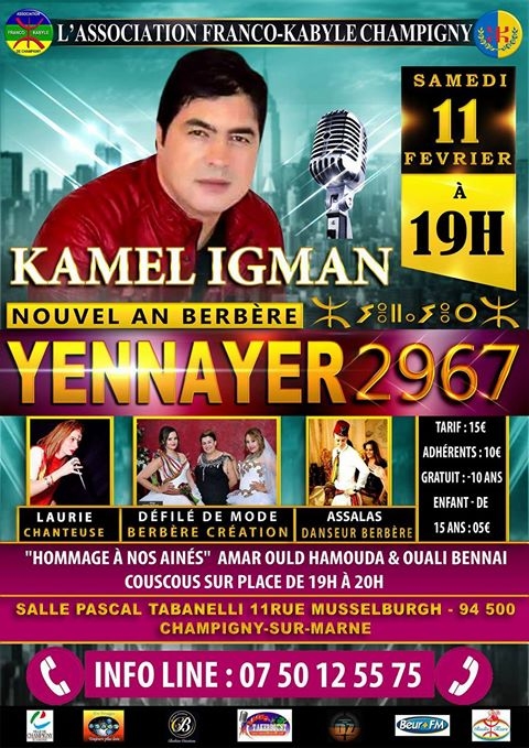 Yennayer 2967 avec Kamel Igman