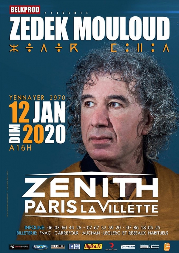 Zedek Mouloud Au Zenith De Paris - YENNAYER 2970