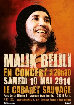 Malik BELILI en concert au Cabaret Sauvage